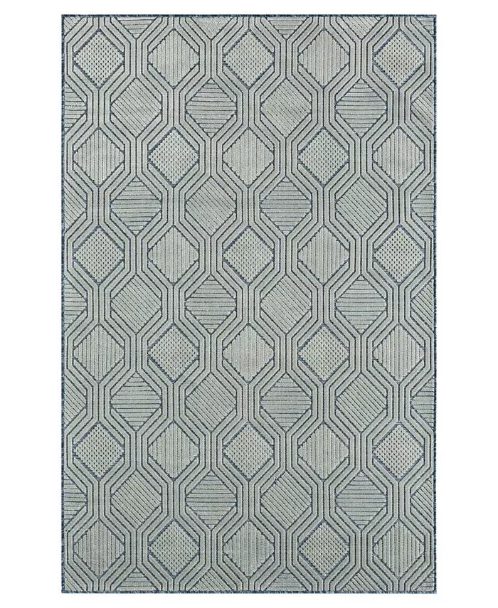 LR Home Vance VERND82108 5' x 7' Outdoor Area Rug