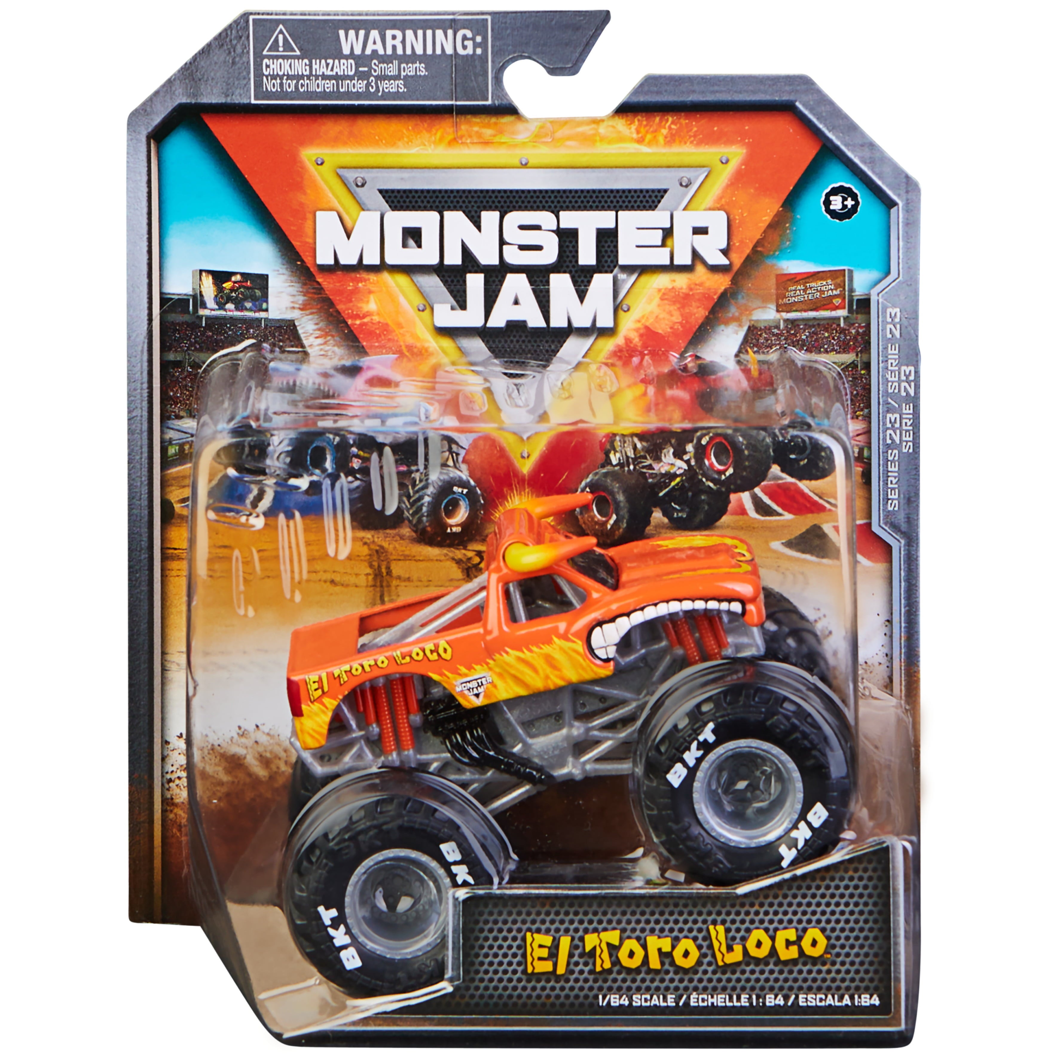 Monster Jam 1:64 El Toro Loco Monster Truck， True Heavy Metal Series