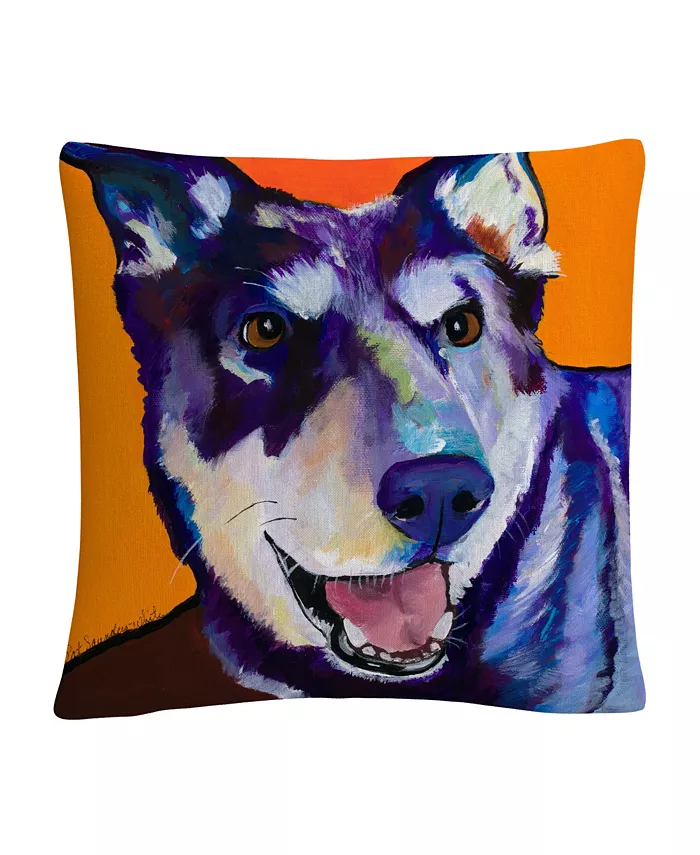 Baldwin Pat Saunders-White Charley Dog Pets Decorative Pillow， 16