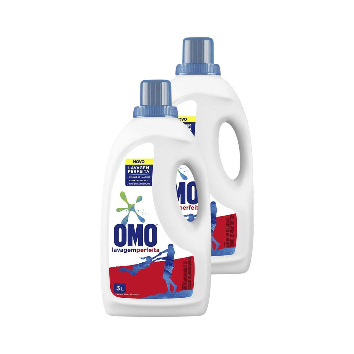 Sabao em Liquido Omo Multiacao Poder Acelerador 3L - 2 Unidades