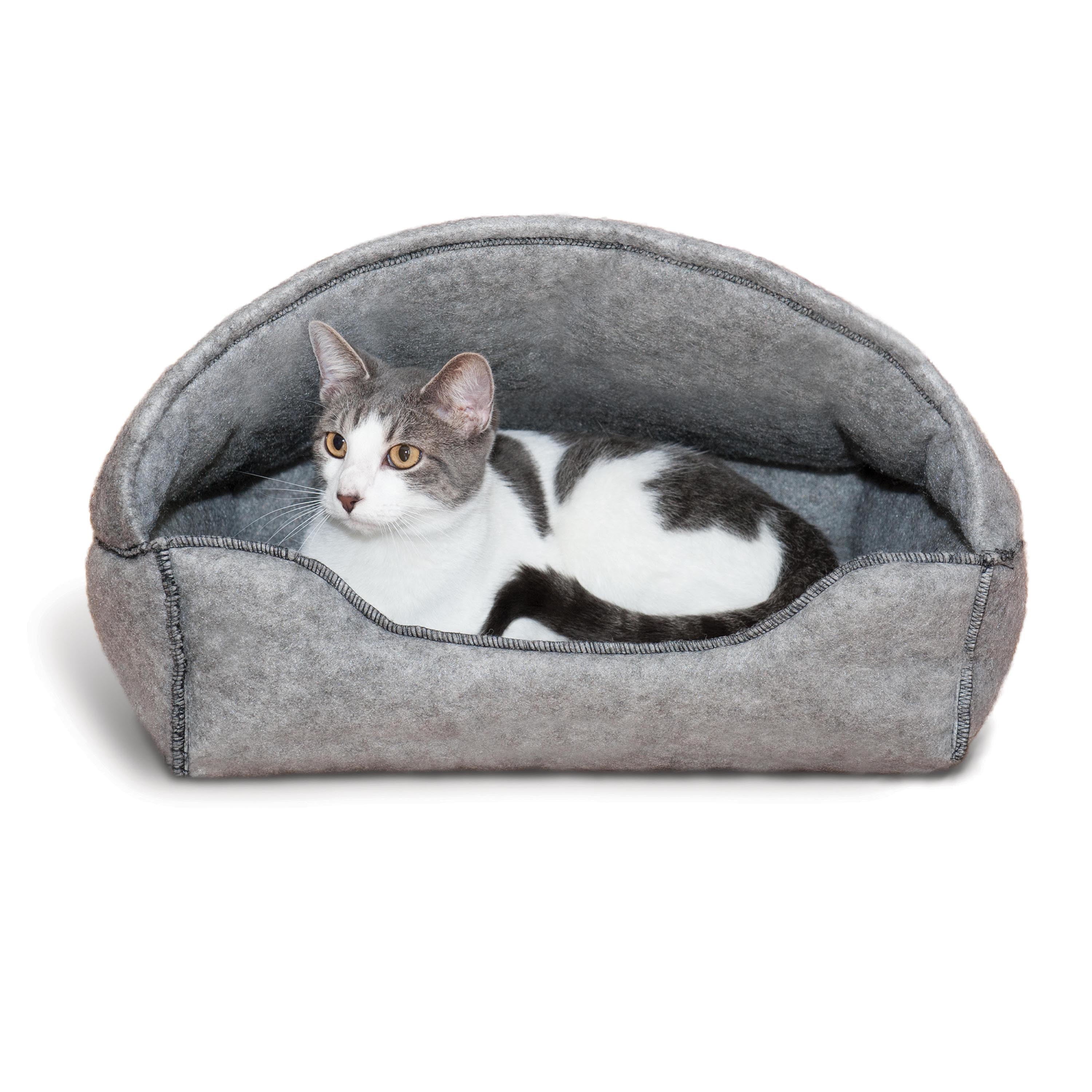 KandH Amazin' Kitty Lounger， Hooded， Grey， 13