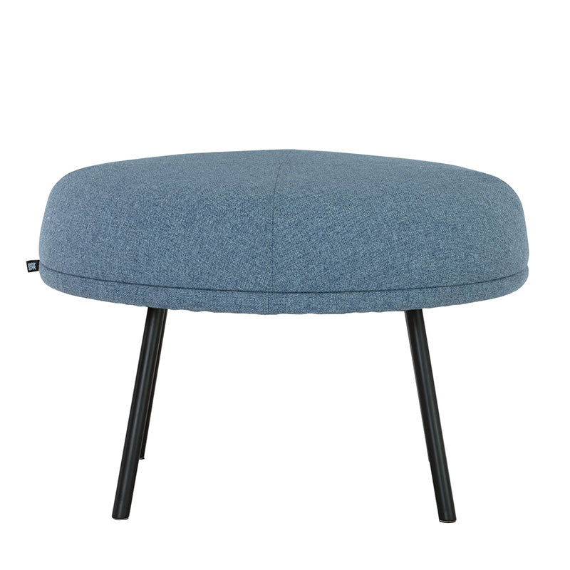 JUSTY Footstool/ Ottoman 63.5cm - Marble Blue