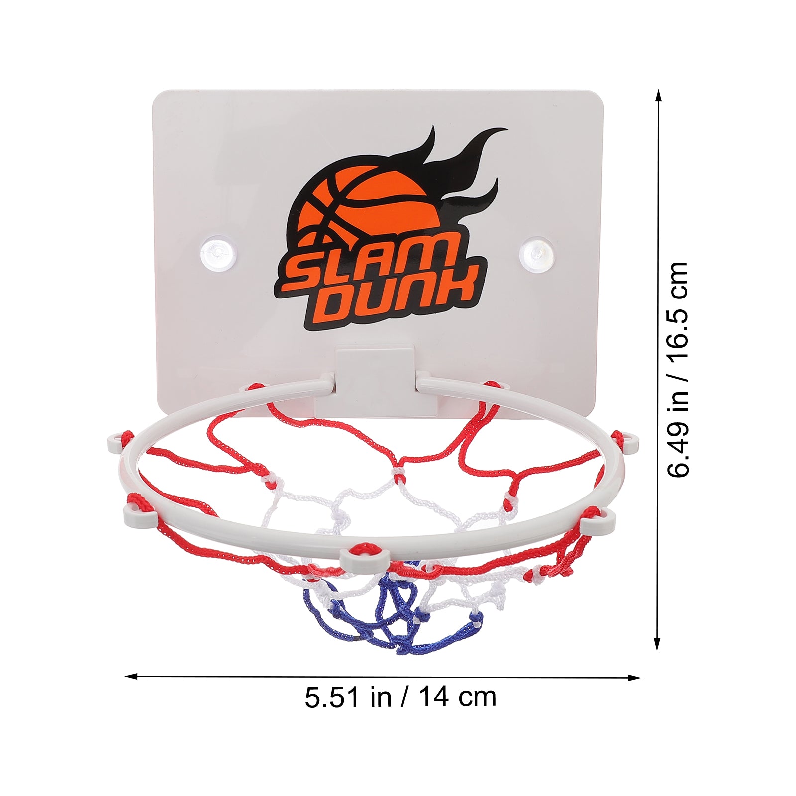 1 Set of Wall Mounted Kids Basketball Board Mini Basketball Netball Indoor Basketball Play Set (Colorful)