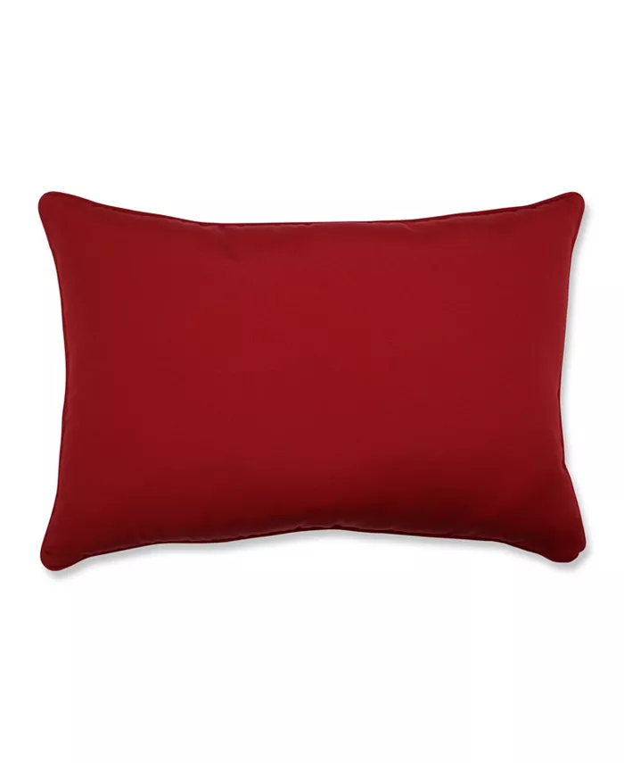 Pillow Perfect Pompeii Red Over-sized Rectangular Throw Pillow， Set of 2