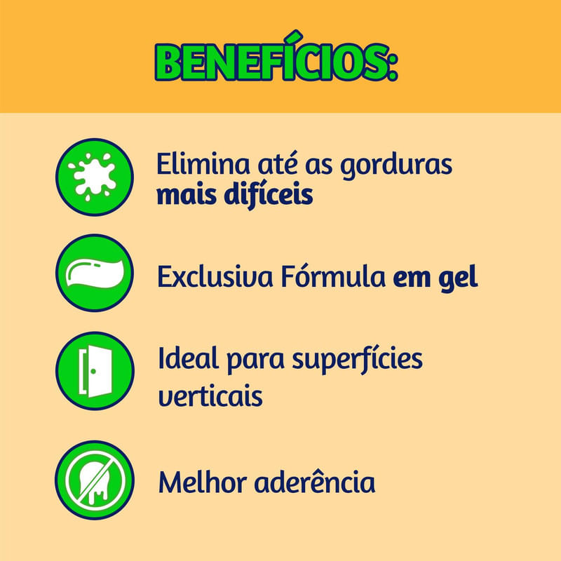 Super Desengordurante Veja Power Gel Limao 500g