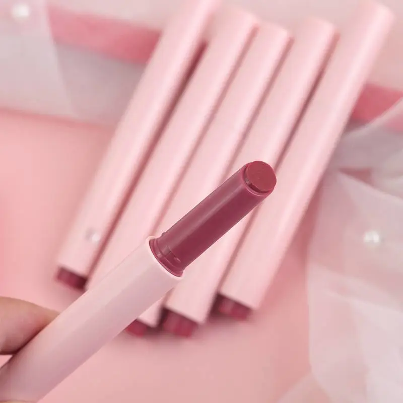 6 Shades Lipstick Private Label Waterproof Glossy Lip Gloss Click-up Lipstick Pencil