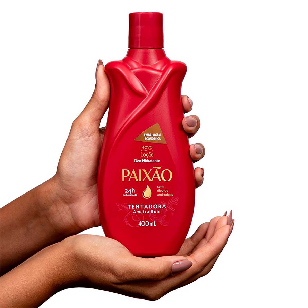 Hidratante Paixao Tentadora com Oleo de Amendoas acao desodorante 400ml