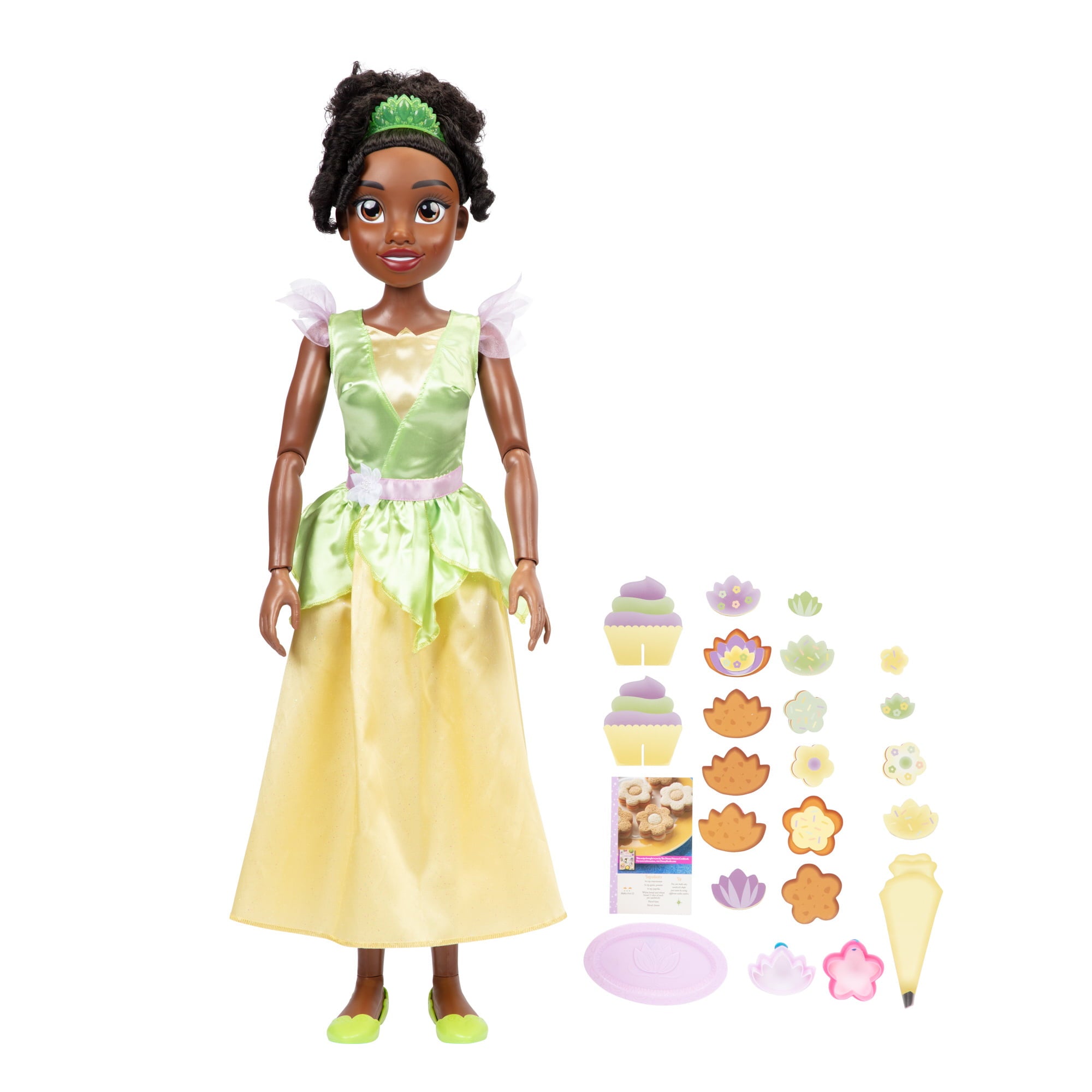 Disney Princess Playdate Tiana 32 Inch Fashion Doll with Sharable Accessories