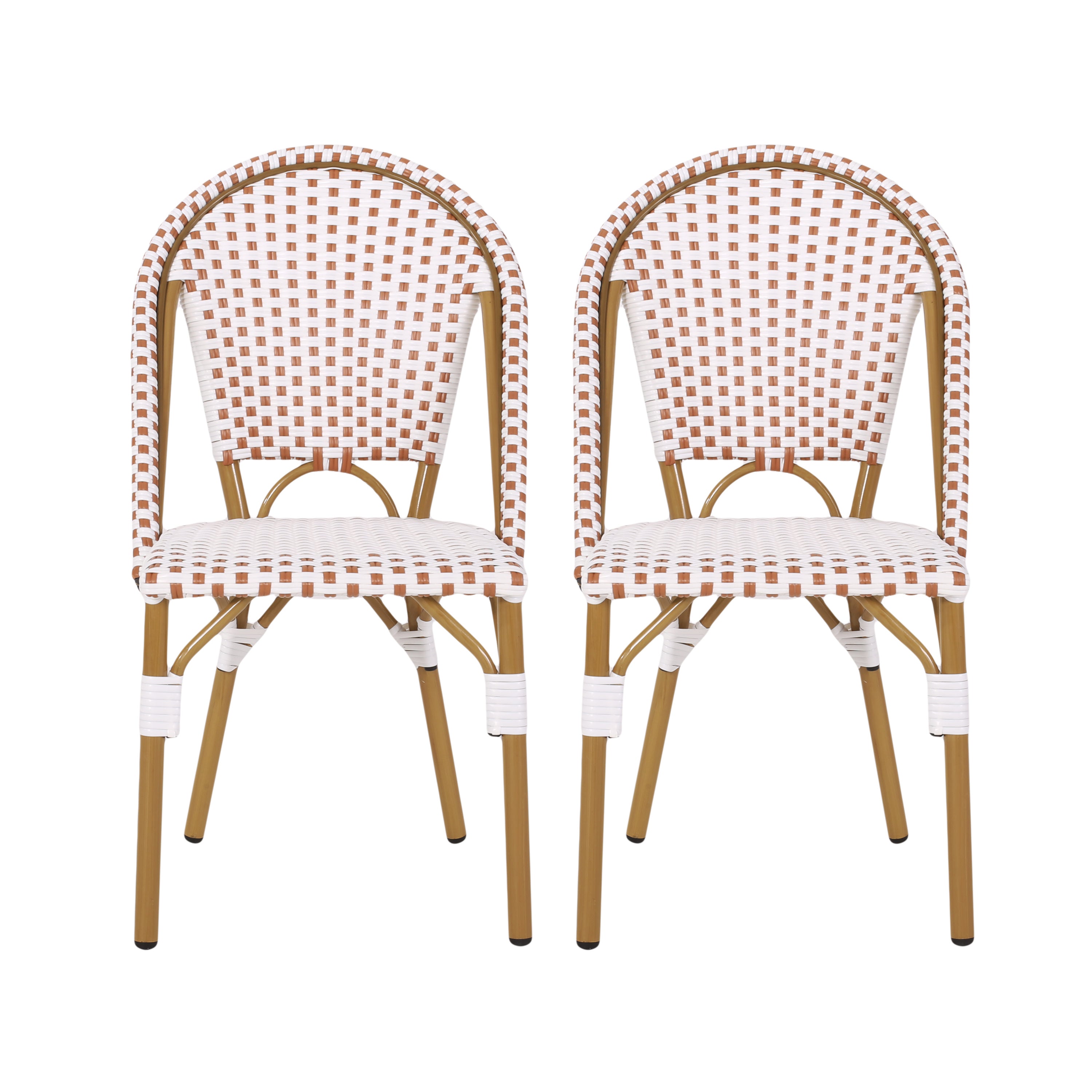 Brandy Outdoor French Bistro Chair, Set of 2
