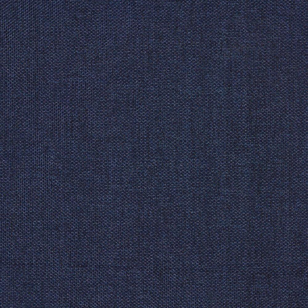 Hampton Bay Cambridge Brown Wicker Outdoor Patio Lounge Chair with CushionGuard Midnight Navy Blue Cushions