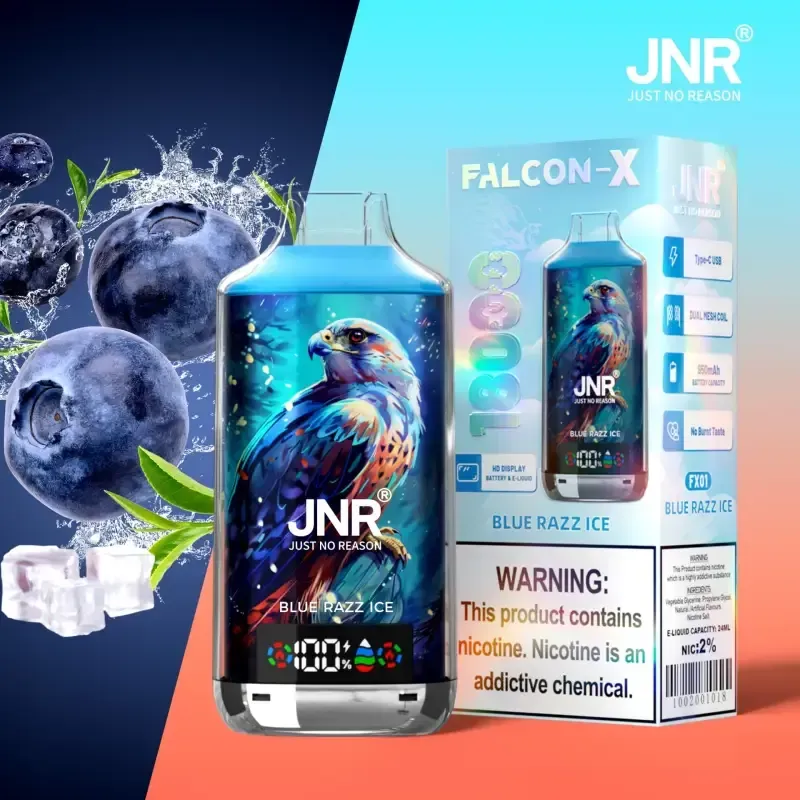 🔥JNR Falcon-X 18K 💨 Smart Display Disposable