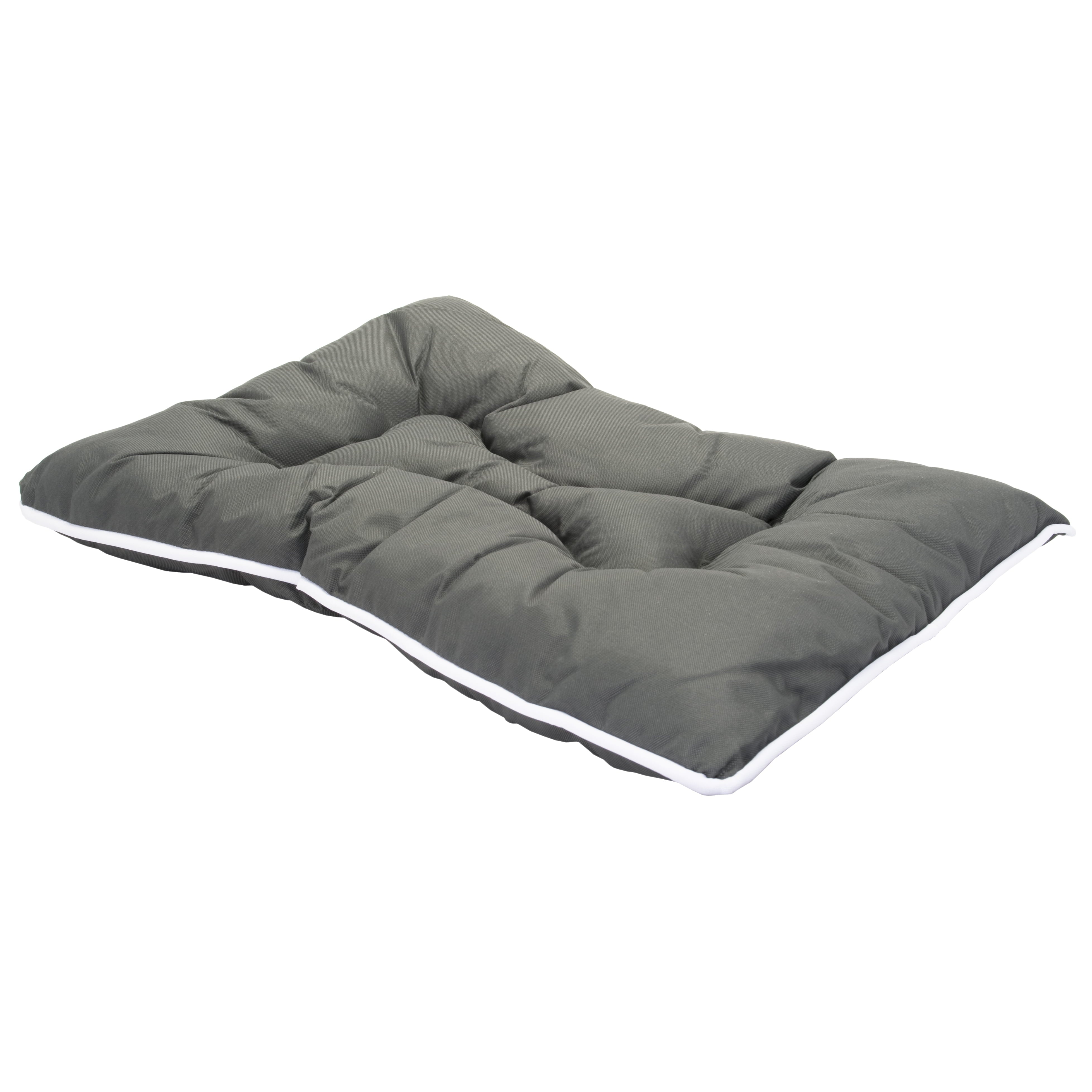 Precious Tails Co-Pilot Waterproof Dog Bed， Grey， Small， 30