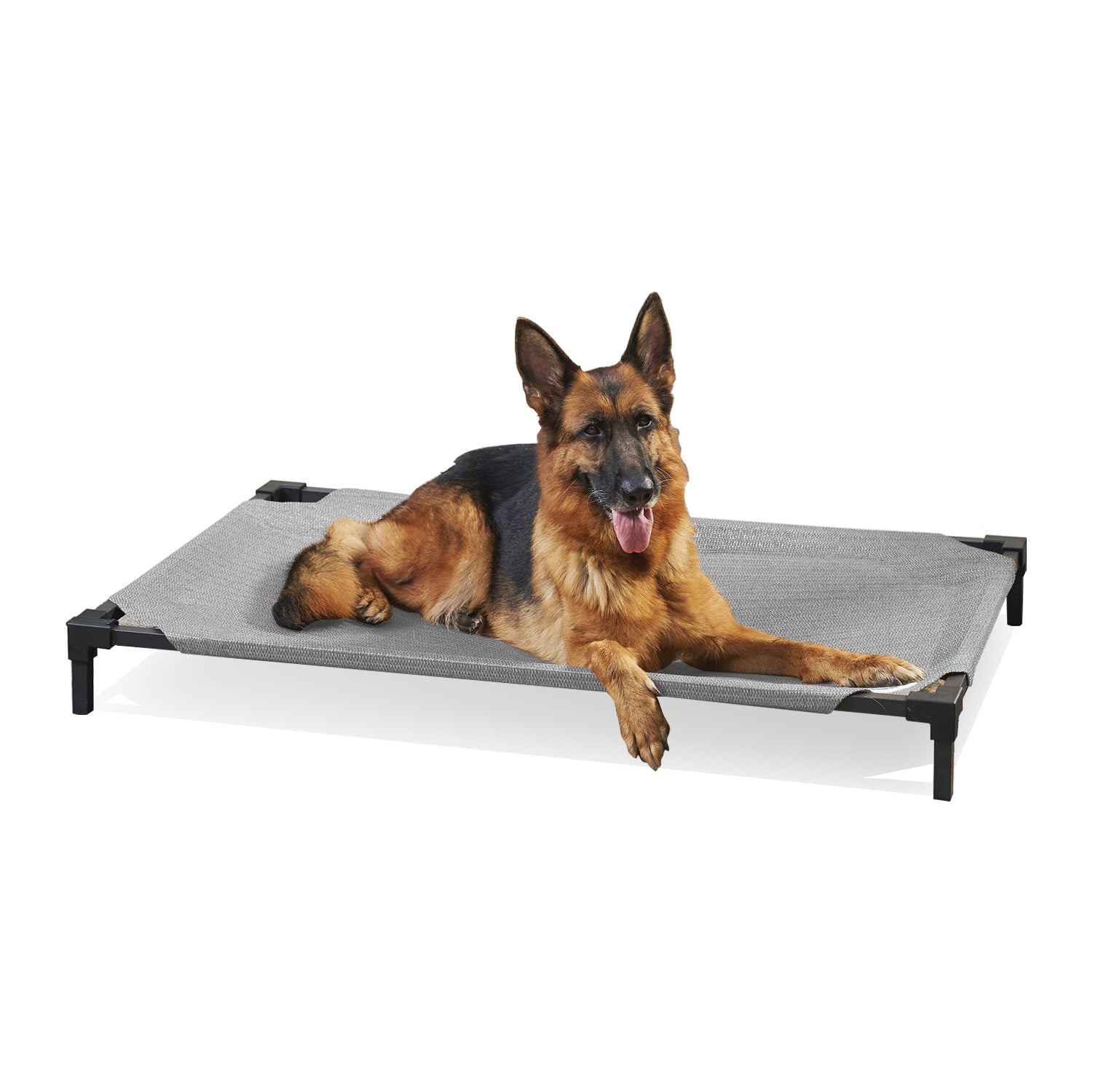Coolaroo Cooling Elevated Pet Bed Pro， Large， Fits in 48in Crates， Steel