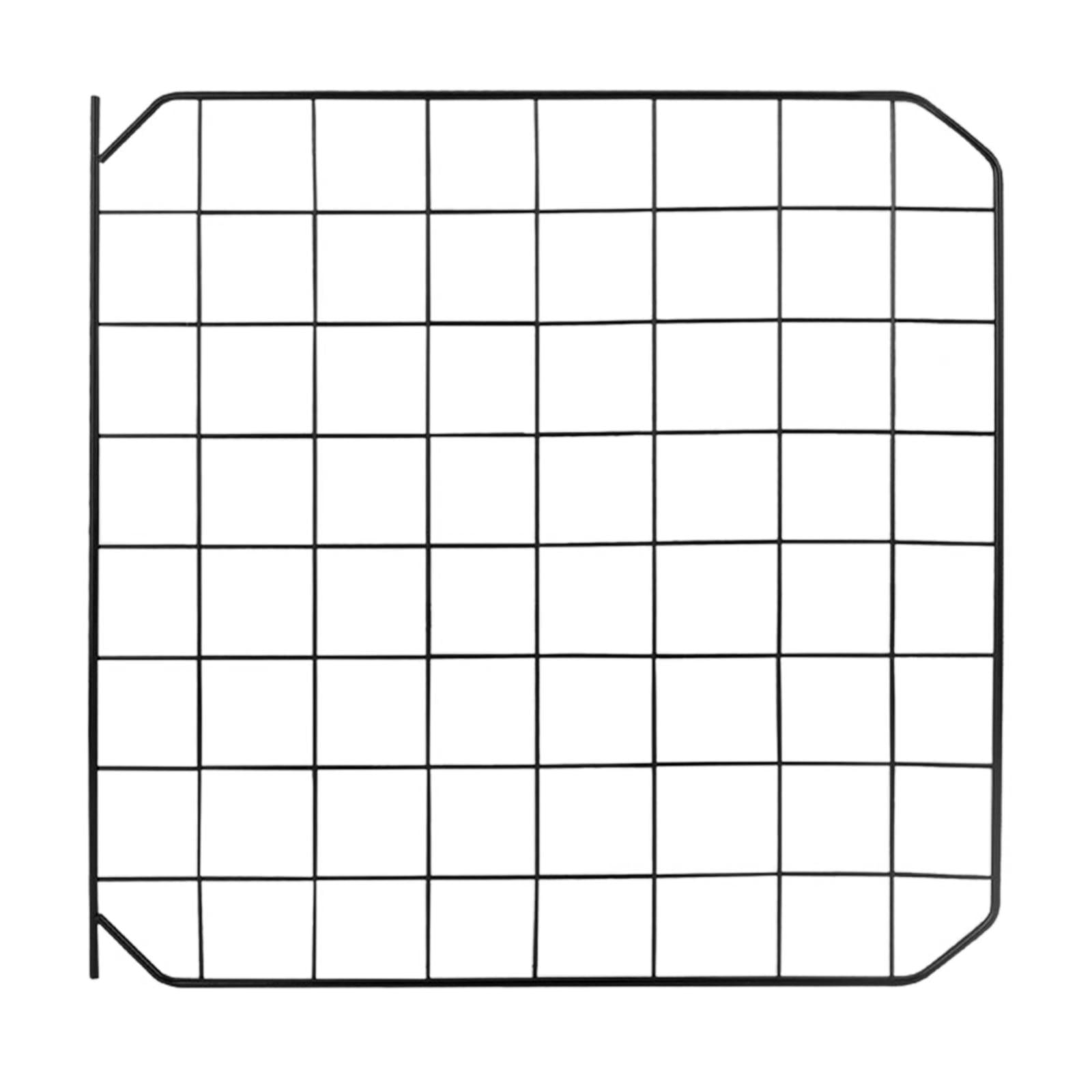 Pet Playpen Panel， DIY Cage Iron Expandable for Dog Guinea Indoor Enclosure Black Door