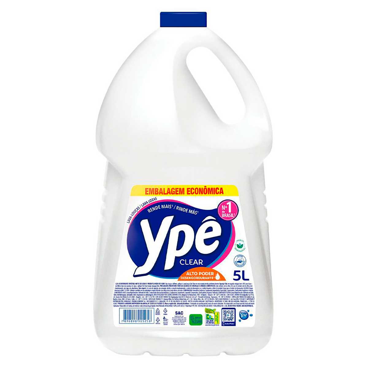 Detergente Liquido Clear Ype 5 L