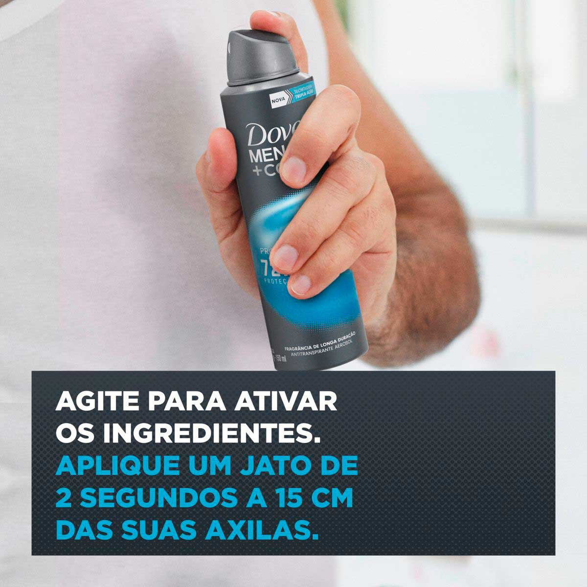 Desodorante Aerosol Dove Men+Care Protecao Total 150ml