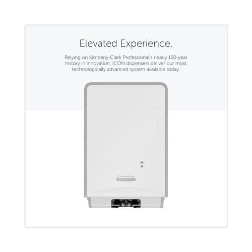 Kimberly-Clark ICON Automatic Soap and Sanitizer Dispenser | 1.2 L， 8.06 x 14.18 x 4.75， White Mosaic | KCC58714