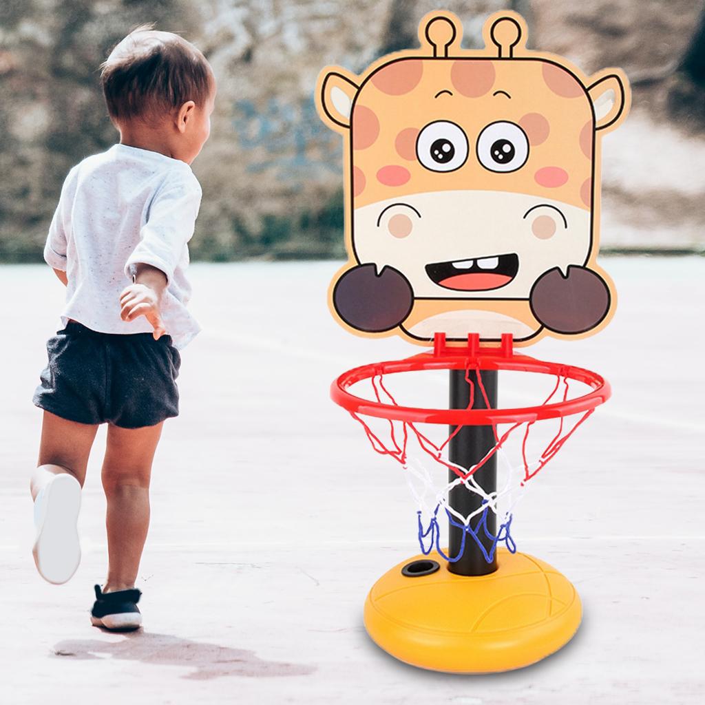 Adjustable Basketball Hoop Stand Sports Boys And Girls ， Deer， Max Height: 45.47inch