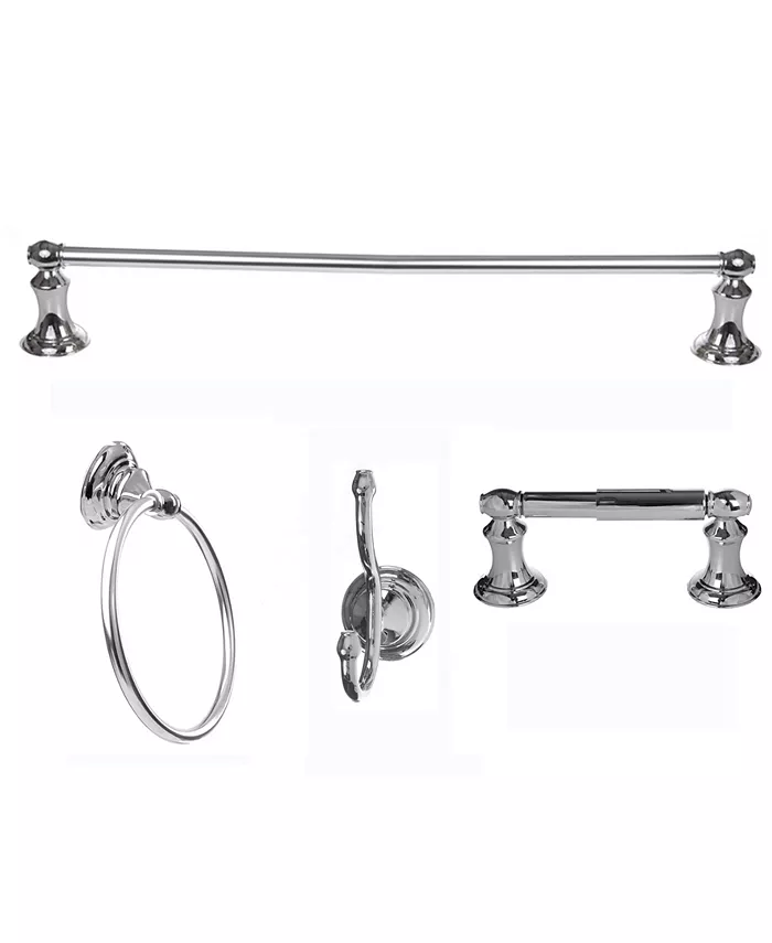 Arista Bath Products Arista Highlander 4-Pc. Set Satin Nickel Finish