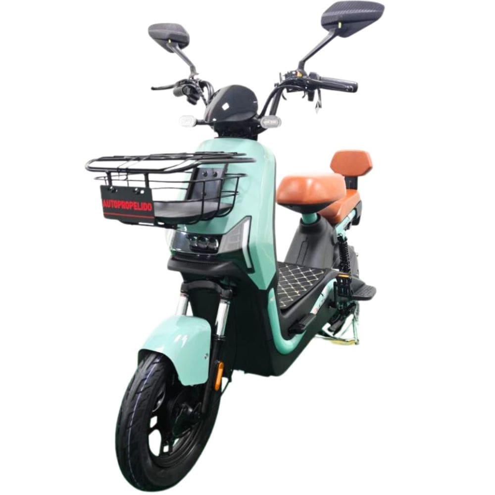 Bicicleta Scooter Elétrica 800W Alarme Cartão NFC Entrada USB Eko-7 Duos Verde