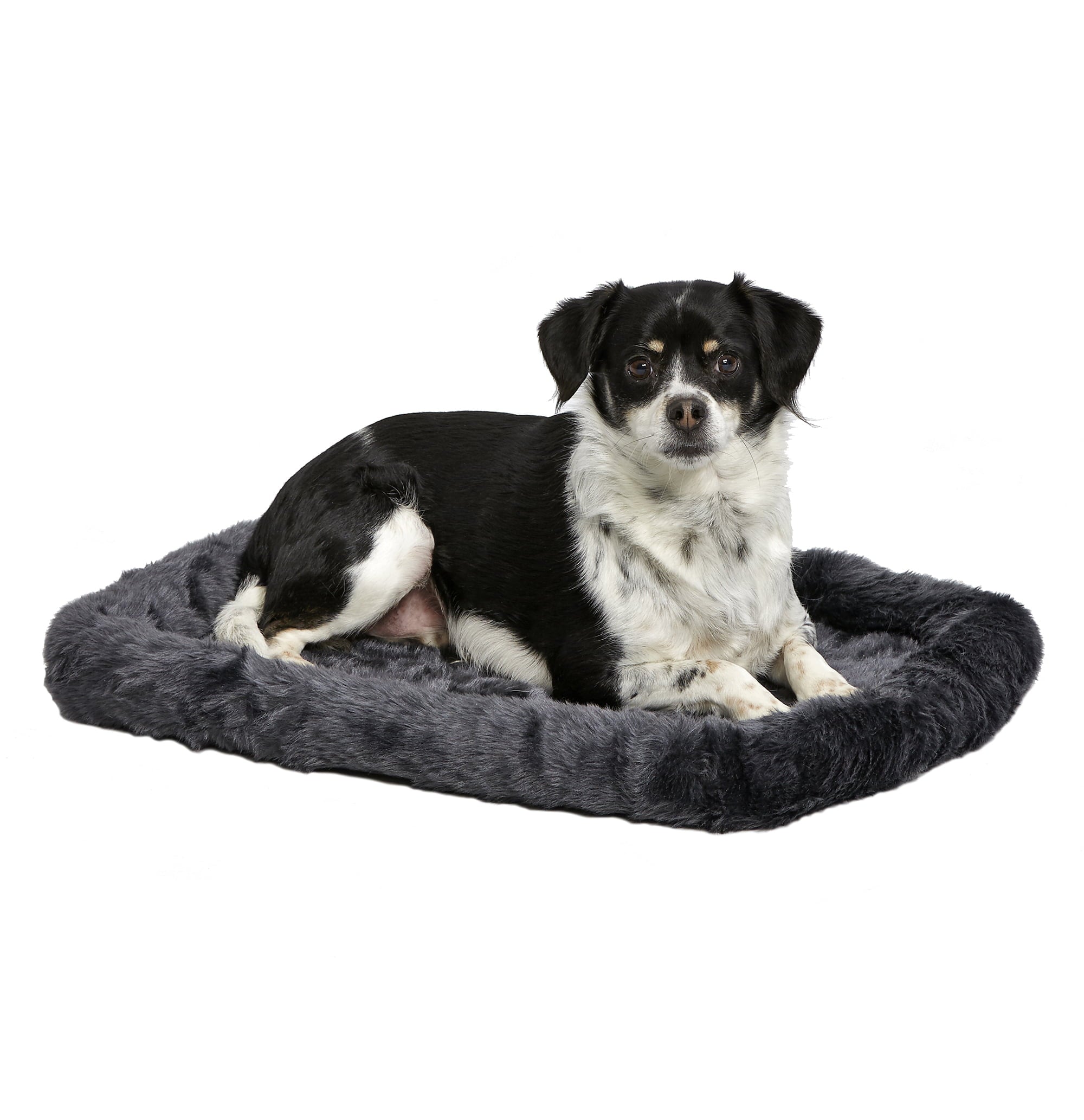 MidWest QuietTime Pet Bed and Dog Crate Mat， Gray， 24