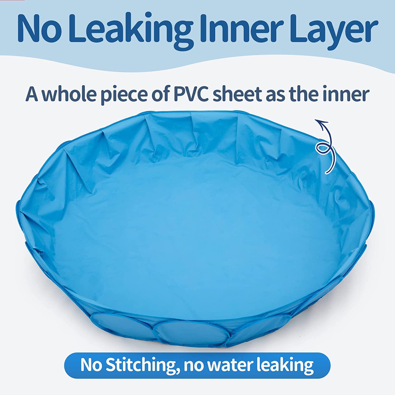 Alvantor Pet Swimming Pool Dog Bathing Tub Kiddie Pools Cat Puppy Shower Spa Foldable Portable Indoor Outdoor Pond Ball Pit 63