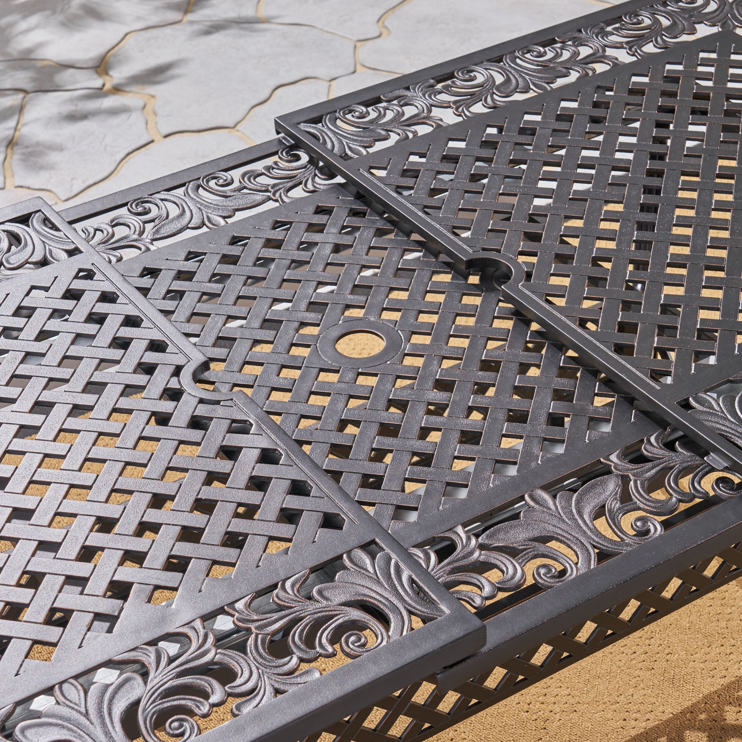 Phoenix Expandable Patio Dining Table, 64