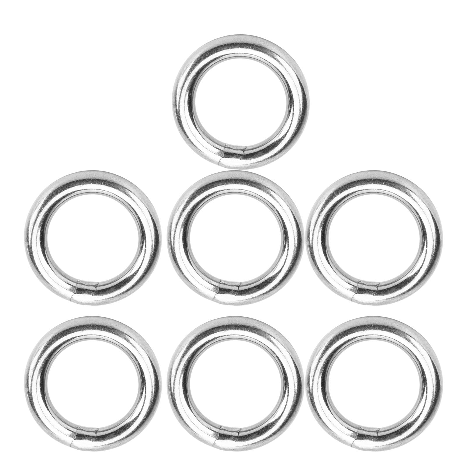 O ， Waterproof Strong Load Bearing 304 Stainless Steel Metal O  7 Pcs  For Fitness Hoops 8x30mm，8x35mm，8x40mm，8x80mm