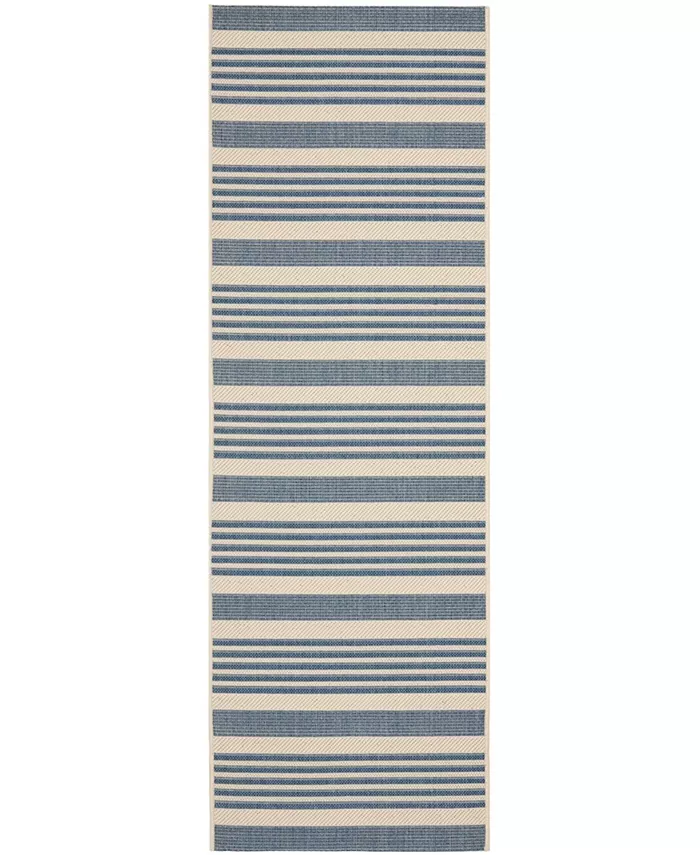 Safavieh Courtyard Beige and Blue 2'3