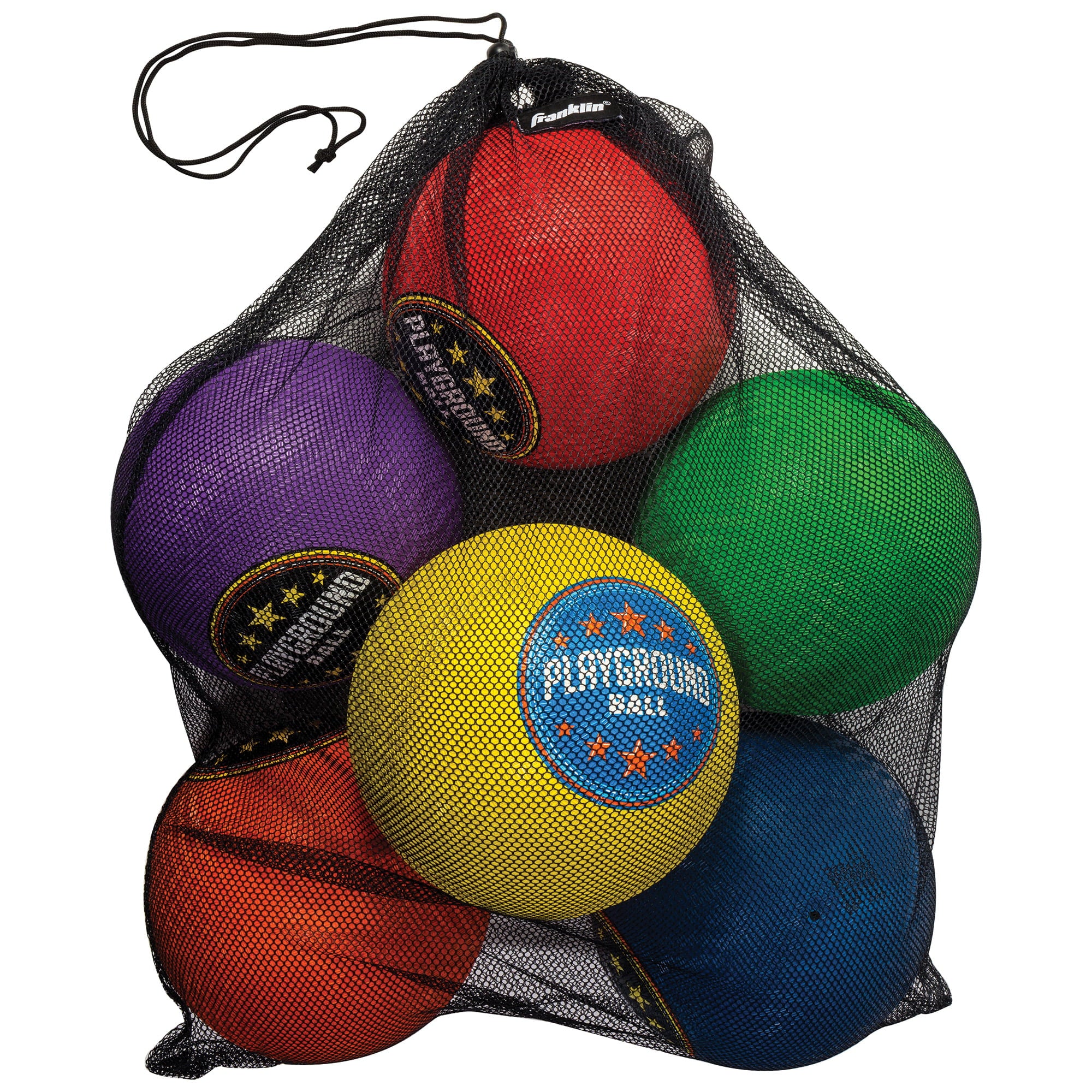 Franklin Sports Playground Balls - 6 Pack Rubber Kickballs + Dodgeballs