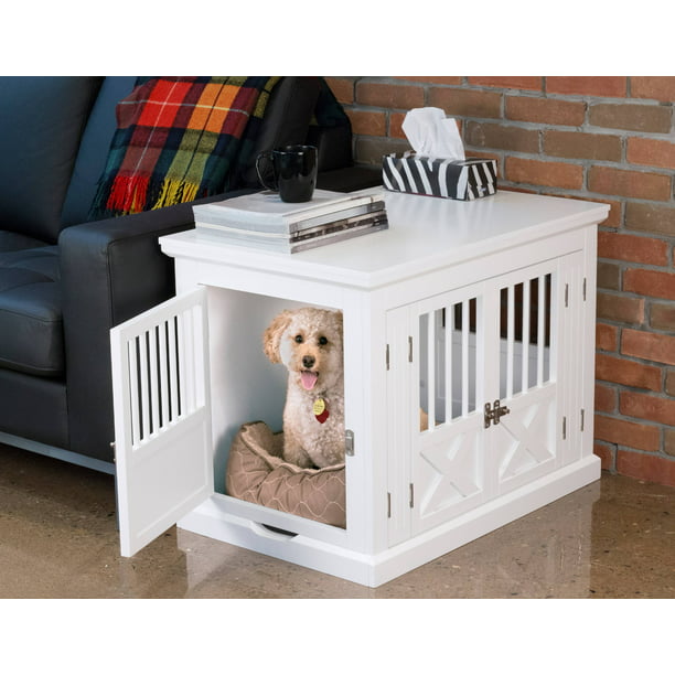 ZXMYY Three-person Door Dog Box， white， medium， 30.63 