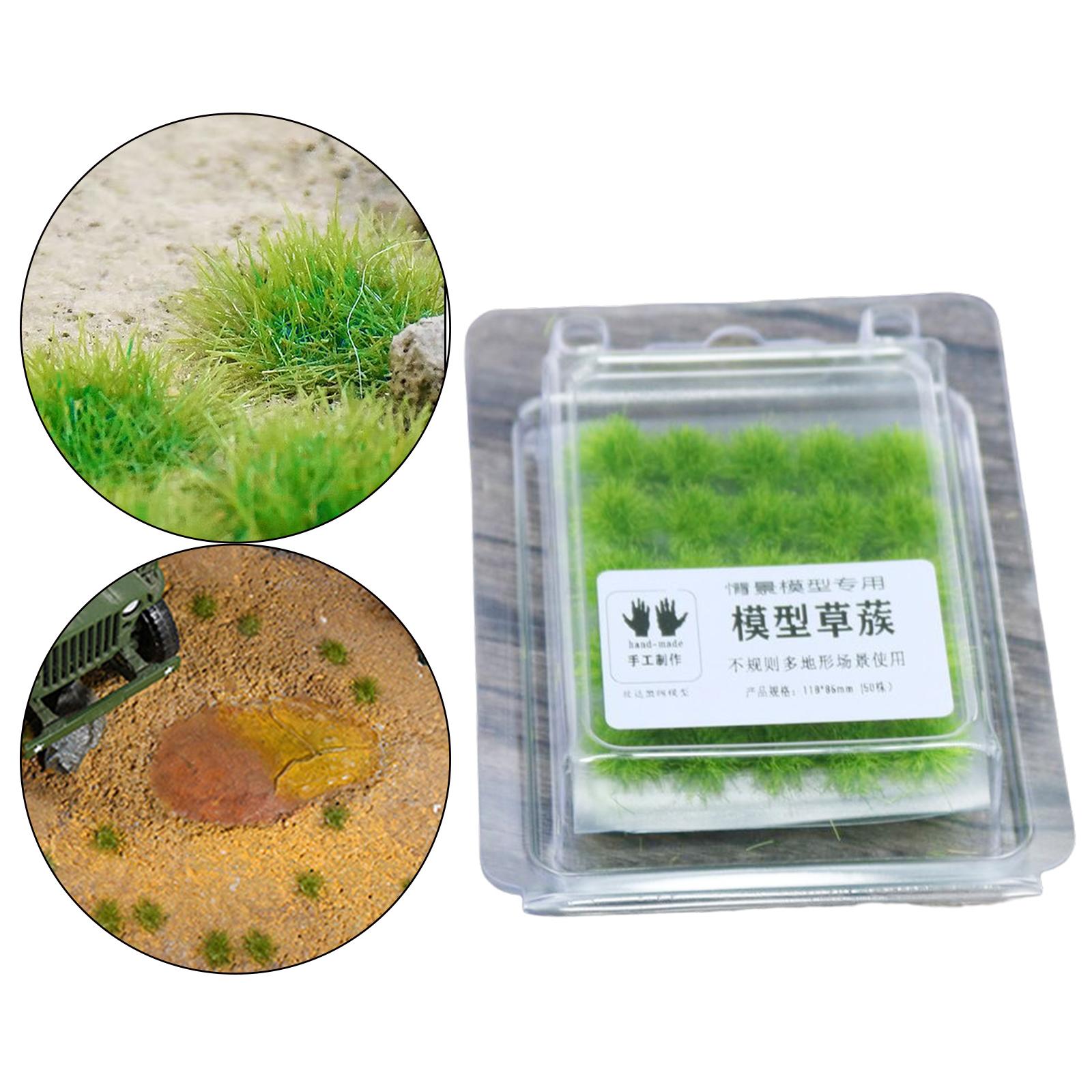 50Pcs Grass Bush Plant Scene Scene War Gaming Static Scenery Miniature F