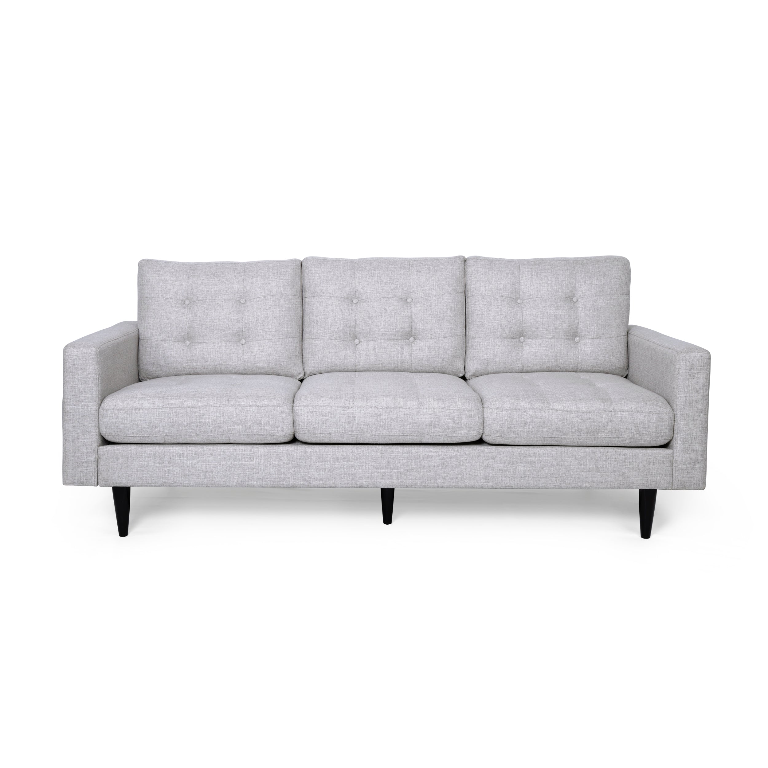 Ayumi Contemporary Tufted Fabric 3 Seater Sofa