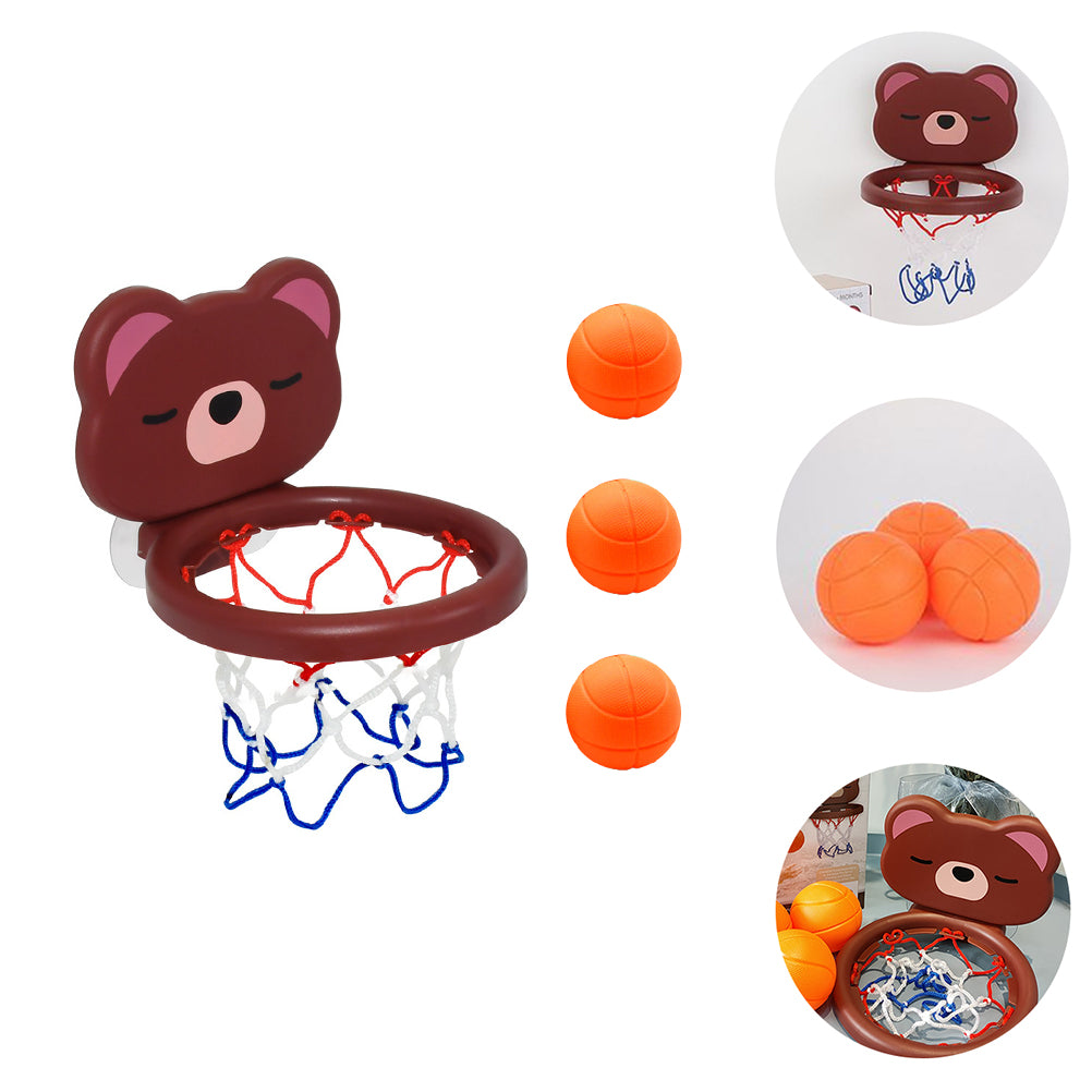 1 Set Children's Basketball Rack Set Bathroom Ball Basket (Assorted Color)