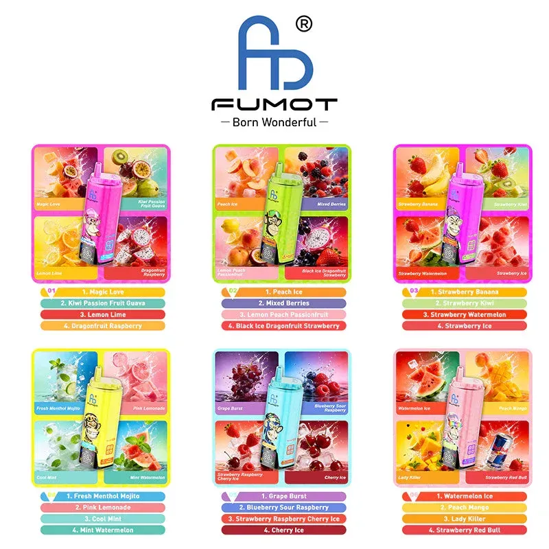 🔥 Fumot Eco 4-in-1 80K Puffs 💨Four Flavours. One Device Disposable Vape