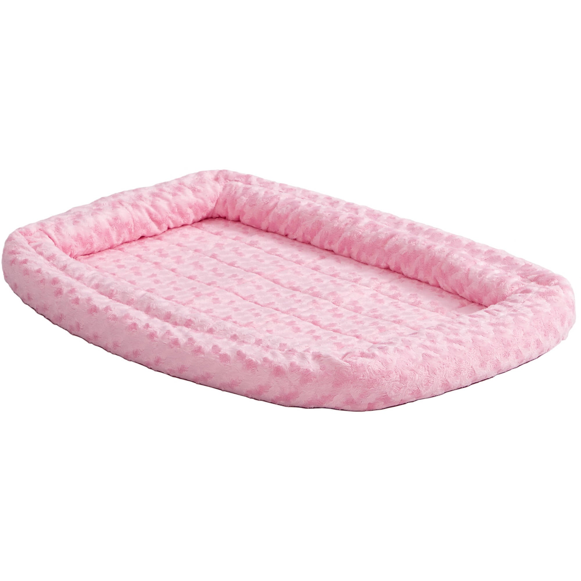 MidWest QuietTime Pet Bed and Dog Crate Mat， Pink， 30