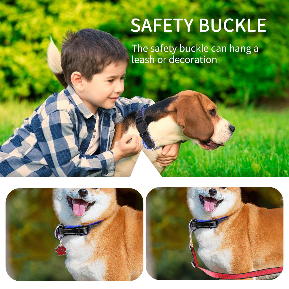 MASBRILL Dog Collar for Small Dogs - Special Design Puppy Collar Small Pet Collar Soft Adjustable Dog Collar for Puppies-XS(7-10in)-Blue