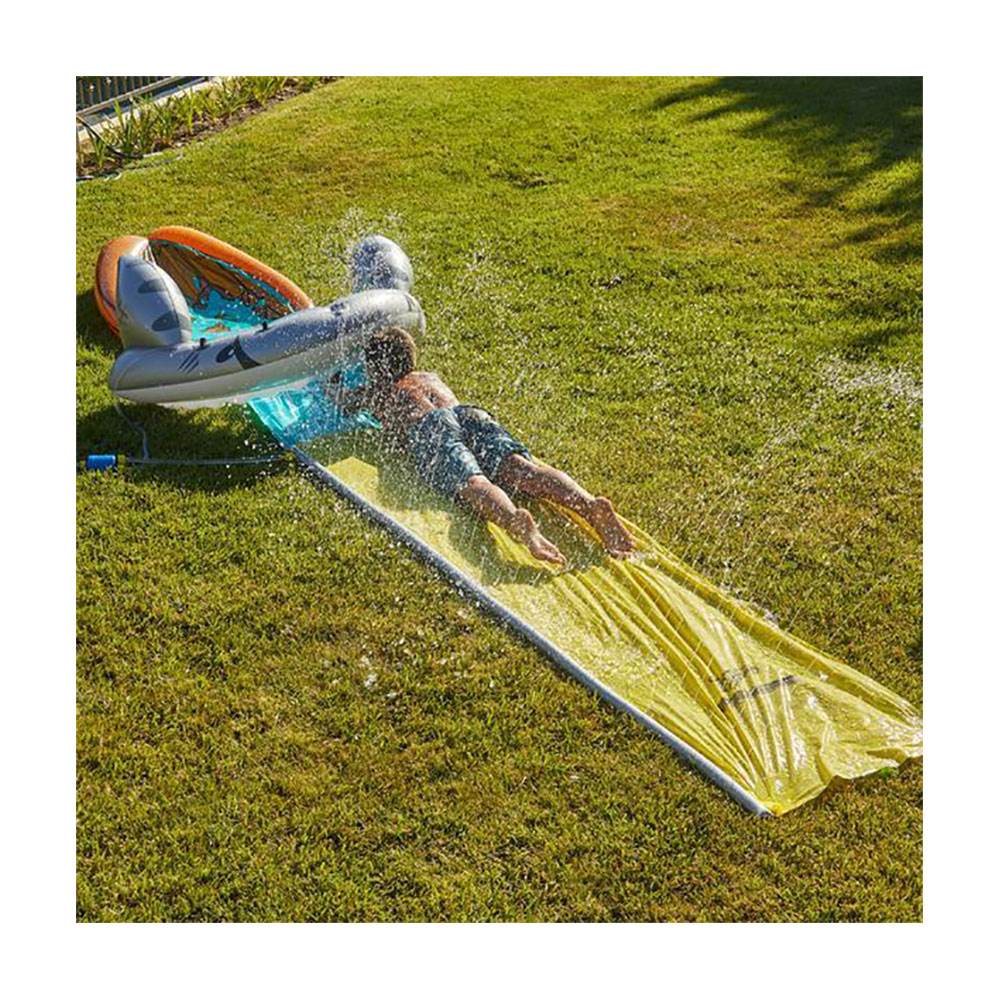 Wham O 16 Foot Backyard and Lawn Mega Shark Slip N Slide Outdoor Water Slide Toy