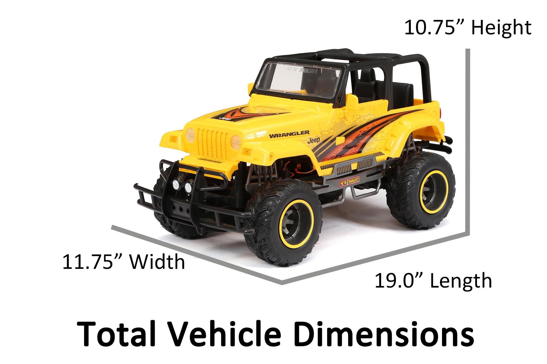 New Bright (1:10) Jeep 4-Door Battery Radio Control Truck， 61079LSU-4Y