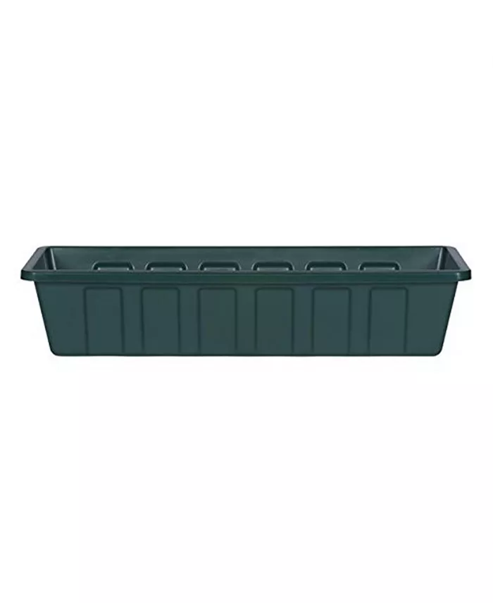 Novelty Mnftg. Polypropylene Flower Box Planter Liner， Hunter Green， 24