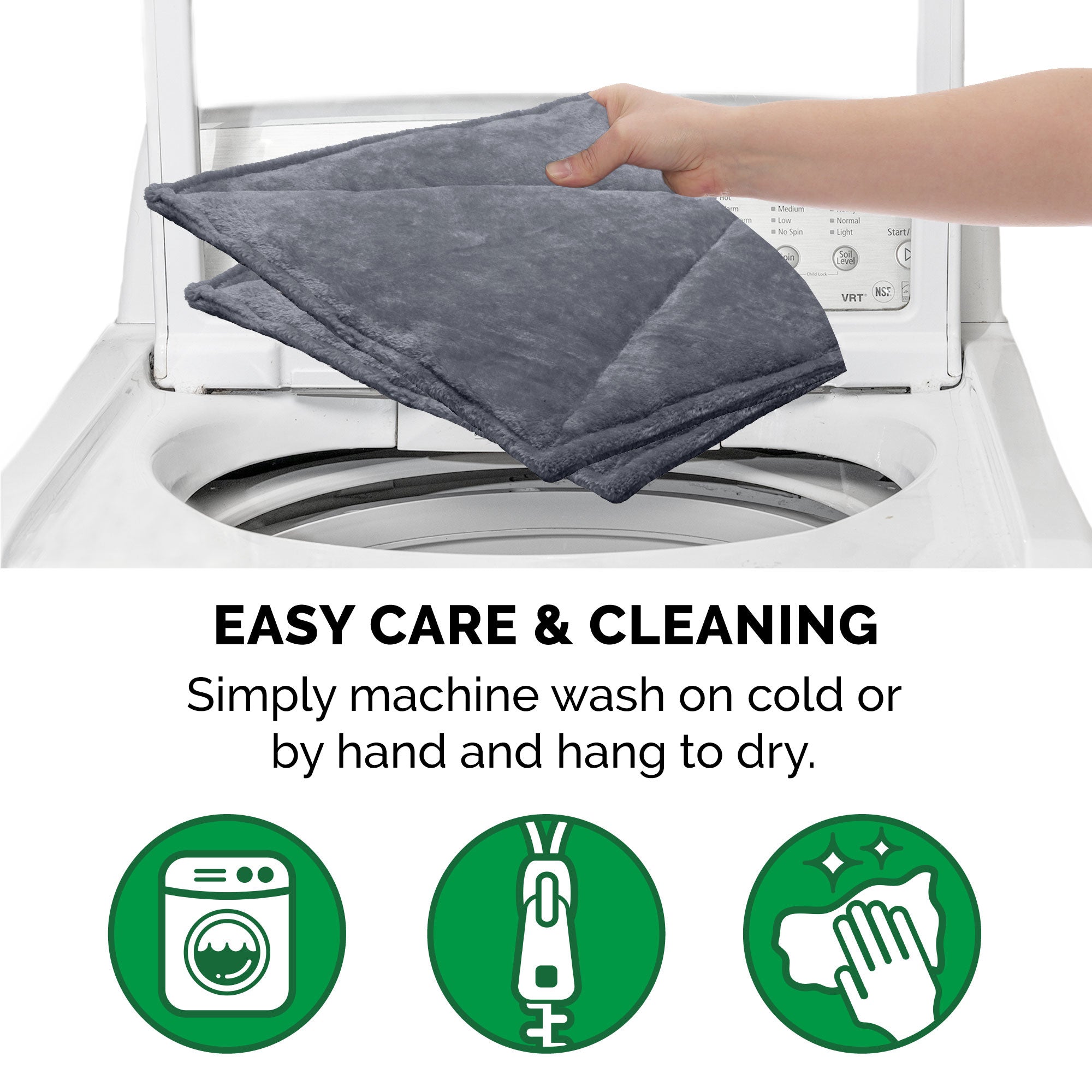 FurHaven | ThermaNAP Faux Fur Self-Warming Pet Bed Mat， Gray， Large