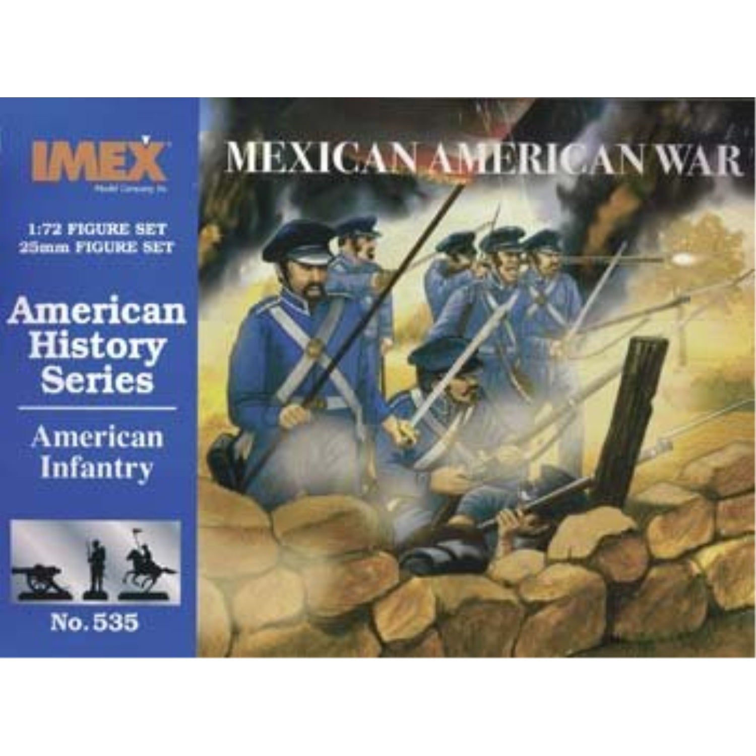 excel imx535 535 1/72 american infantry mexican war