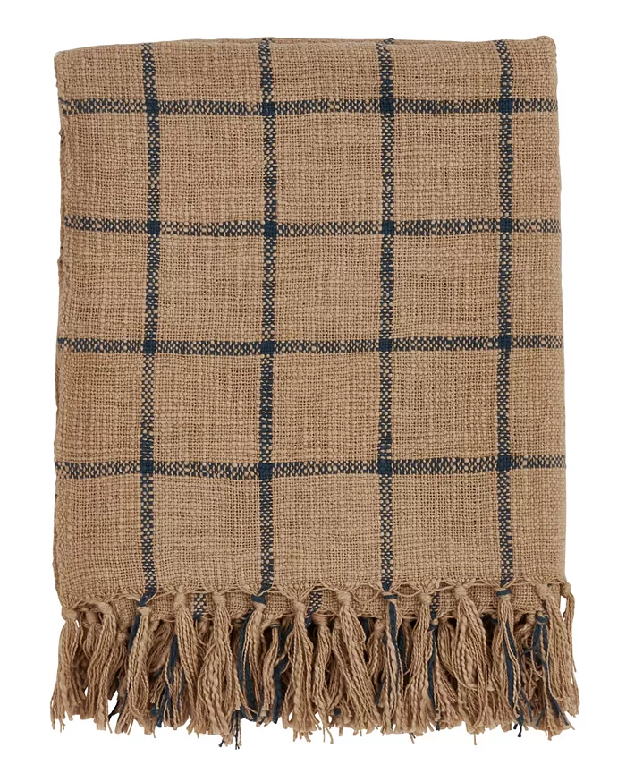 Saro Lifestyle Checkered Throw