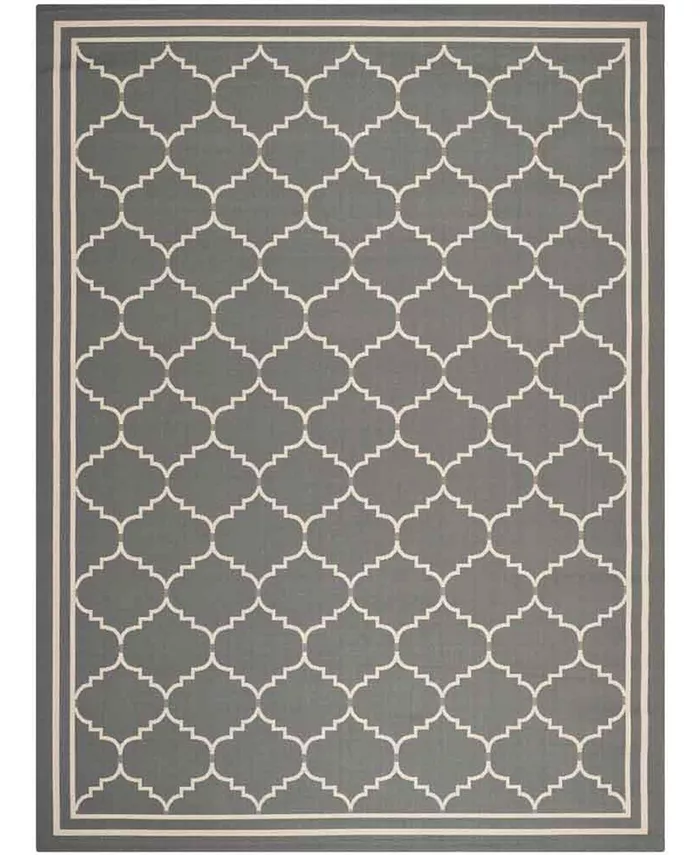 Safavieh Courtyard Gray and Beige 8' x 11' Sisal Weave Outdoor Area Rug