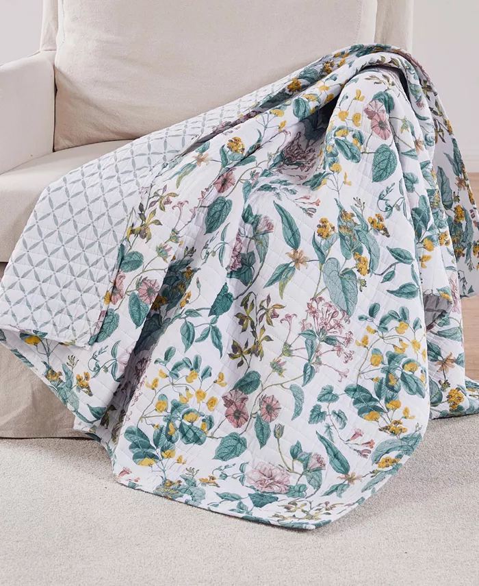 Levtex Home Verity Quilted Reversible Throw， 50