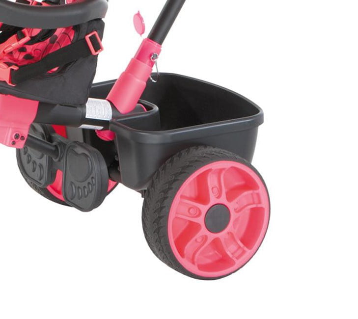 Little Tikes 4-in-1 Deluxe Edition Trike in Neon Pink， Convertible Tricycle for Toddlers Tricycle with 4 Stages of Growth and Shade Canopy- For Kids Kids Boys Girls Ages 9 Months to 3 Years Old