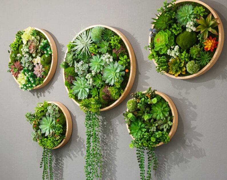 Succulent Wall Art Home Decor | Faux Succulents | Decor Living Wall Ar