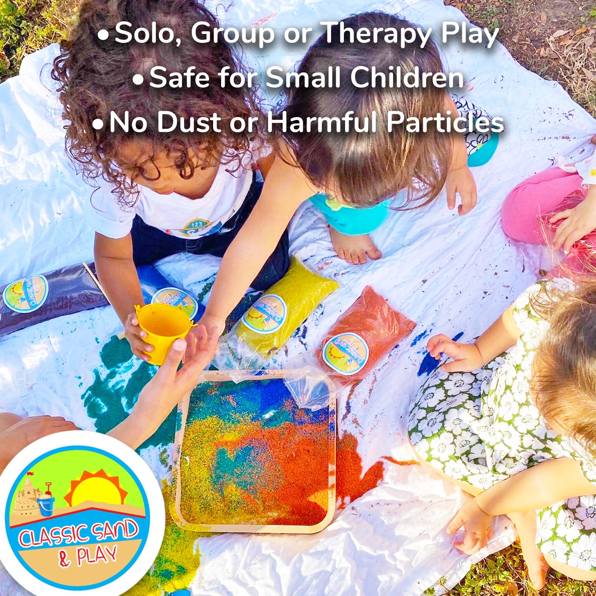 Classic Sand & Play Rainbow Colored Play Sand, 20 lb. Bag, Natural and Non-Toxic
