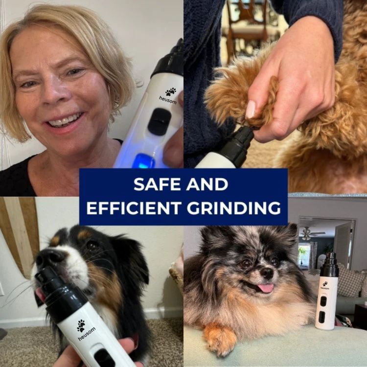 Low-Noise Rechargeable Pet Nail Grinder for Dogs & Cats