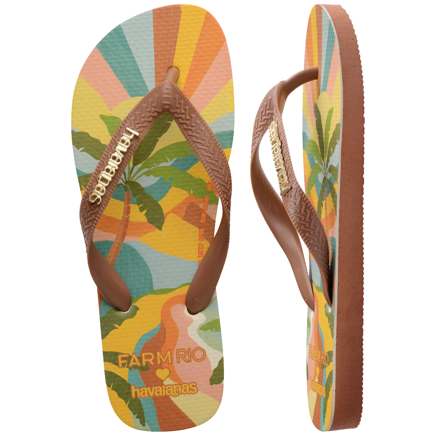 Chinelo Havaianas Farm Paisagem Carioca